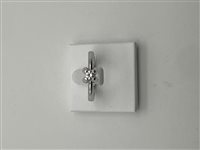 Anello Gioielleria Dossena  Donna in Oro bianco Diamante 0.22 Ct ANOR-261-253 - ANOR-261-253